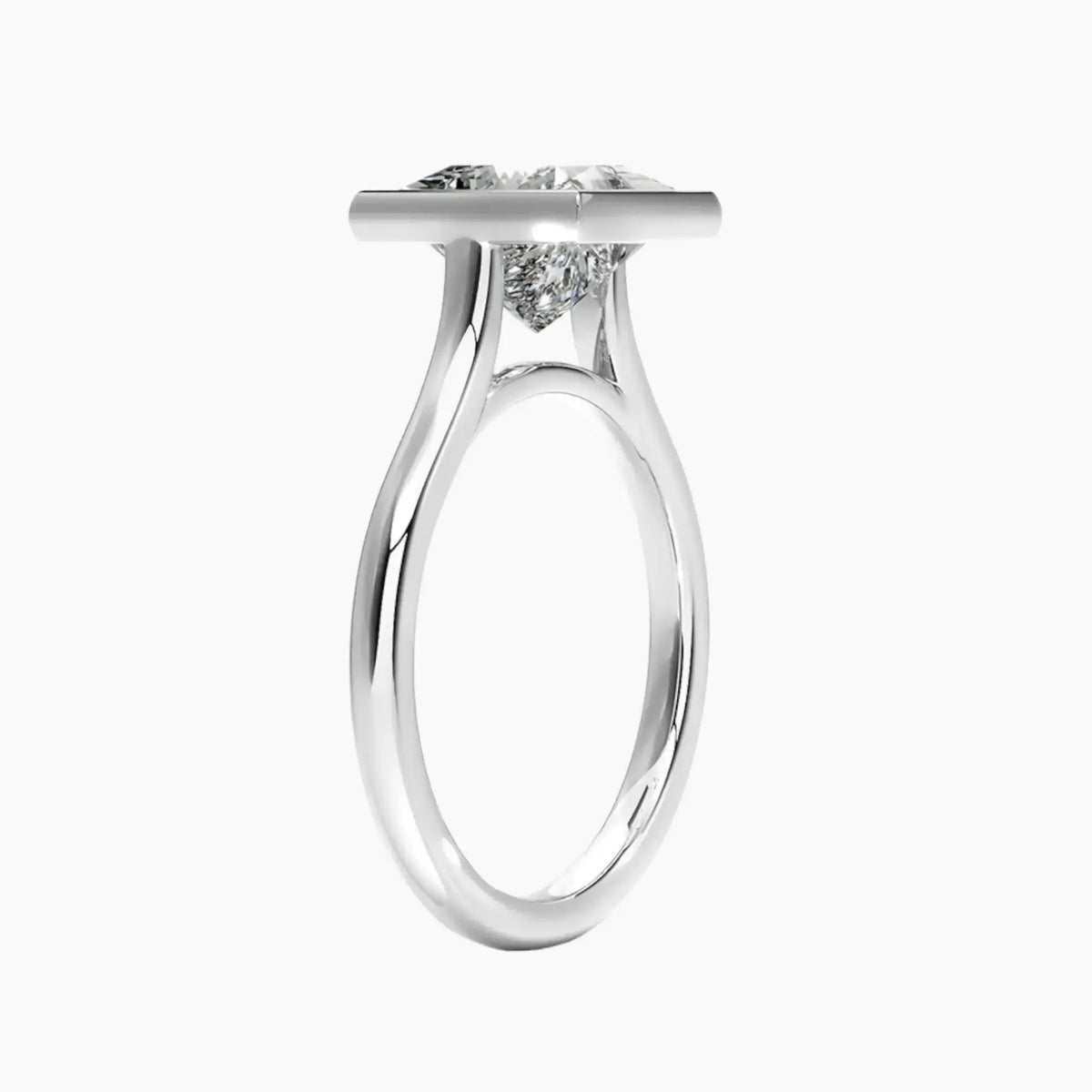 OBSER370 - Jovienne Solitaire Princess engagement ring setting view 2