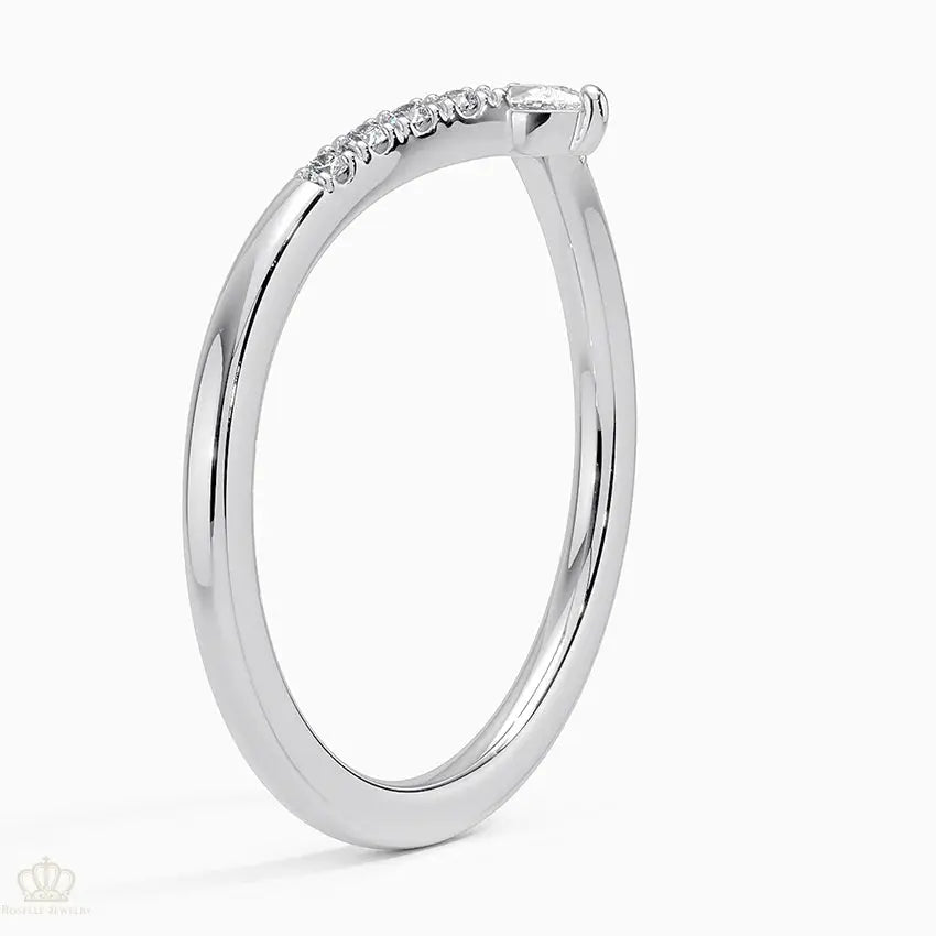Crescendo Contoured Wedding Band Ring - LR88 Camélia™