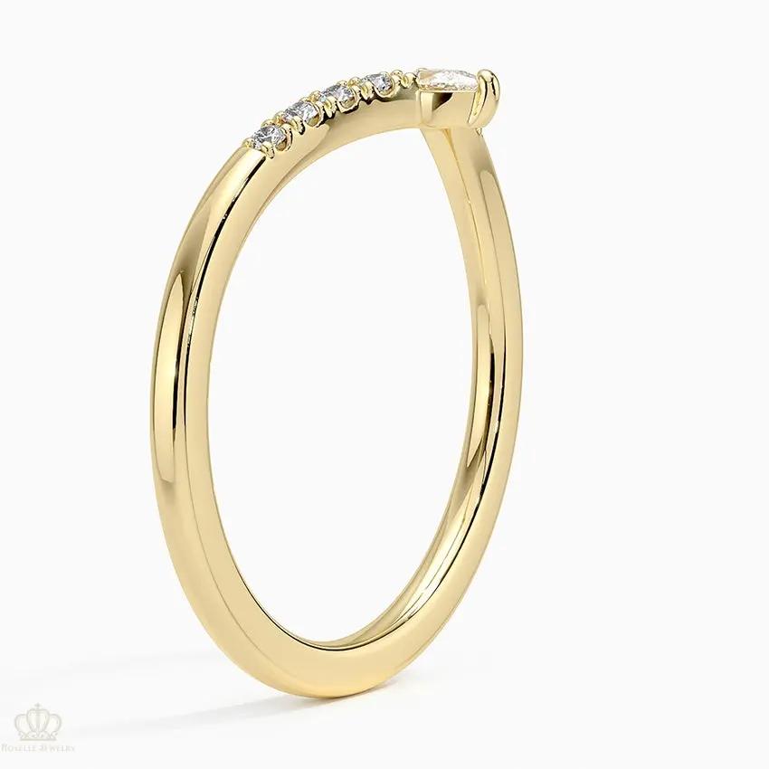 Crescendo Contoured Wedding Band Ring - LR88 Camélia™