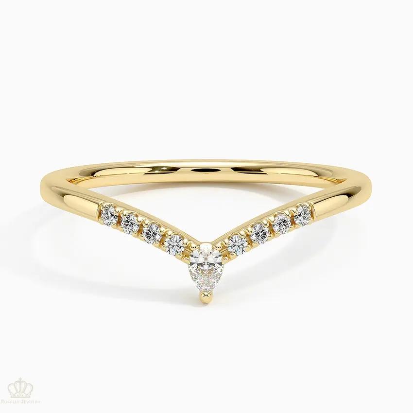 Crescendo Contoured Wedding Band Ring - LR88 Camélia™