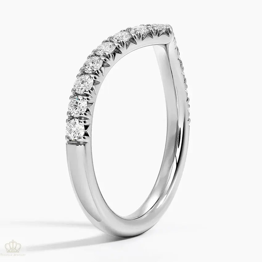 0.41CTW Sienna Contour Wedding Band Ring - LR58 Camélia™