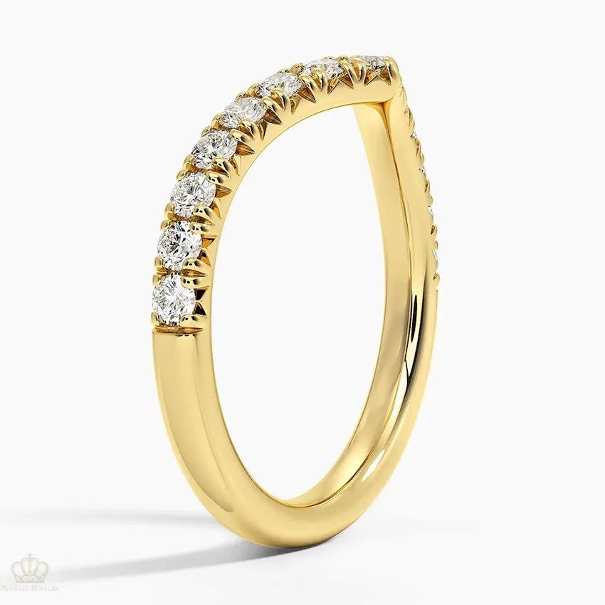 0.41CTW Sienna Contour Wedding Band Ring - LR58 Camélia™