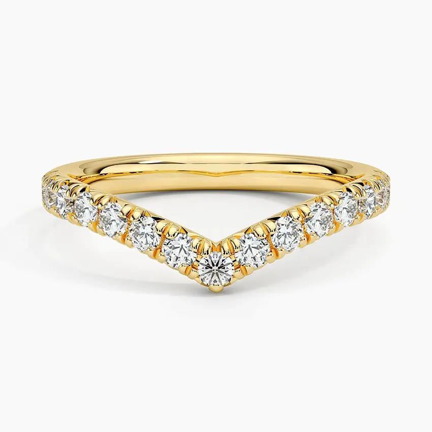 0.41CTW Sienna Contour Wedding Band Ring - LR58 Camélia™