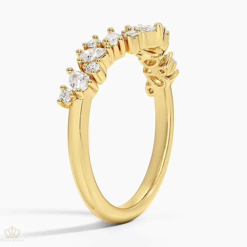LR115 - Olivetta Contoured Wedding Band Ring Camélia™