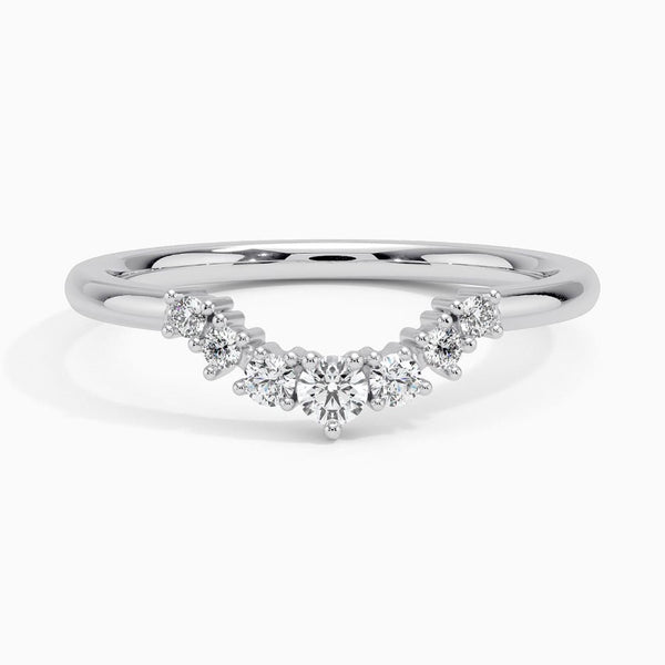 Aria Contoured Wedding Band Ring - LR69 - Roselle Jewelry