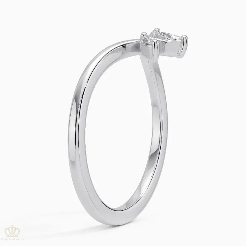 Abelia Wedding Band Ring - LR93 Camélia™