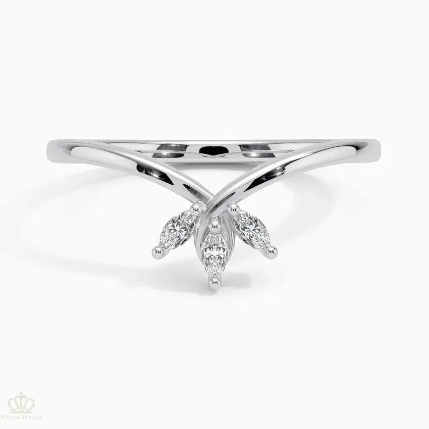 Abelia Wedding Band Ring - LR93 Camélia™