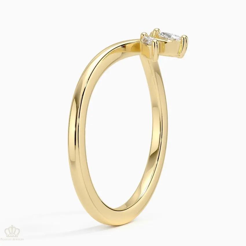 Abelia Wedding Band Ring - LR93 Camélia™
