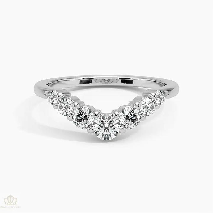 Emilie Contour Wedding Band Ring - LR113 Camélia™