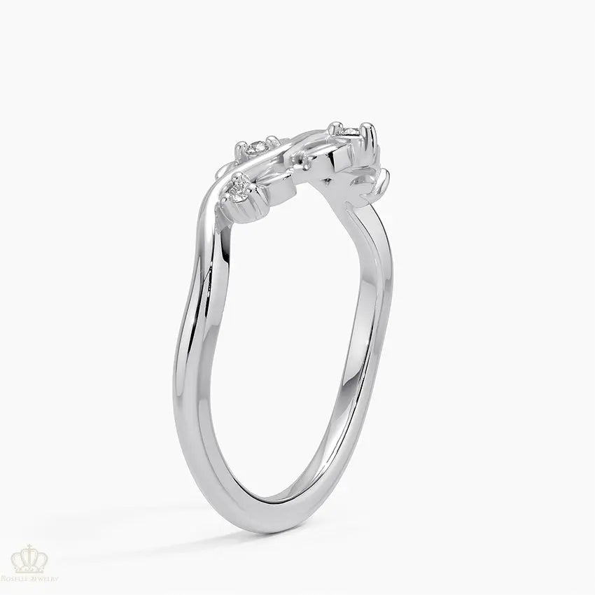 Veranda Wedding Band Ring - LR77 Camélia™