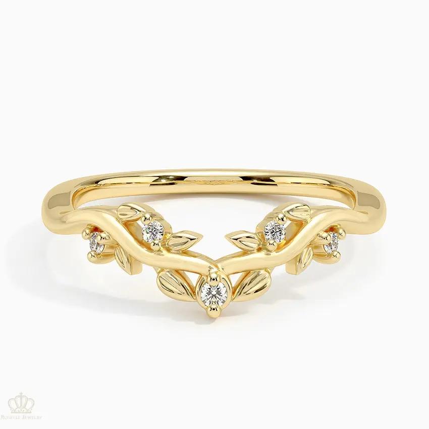 Veranda Wedding Band Ring - LR77 Camélia™