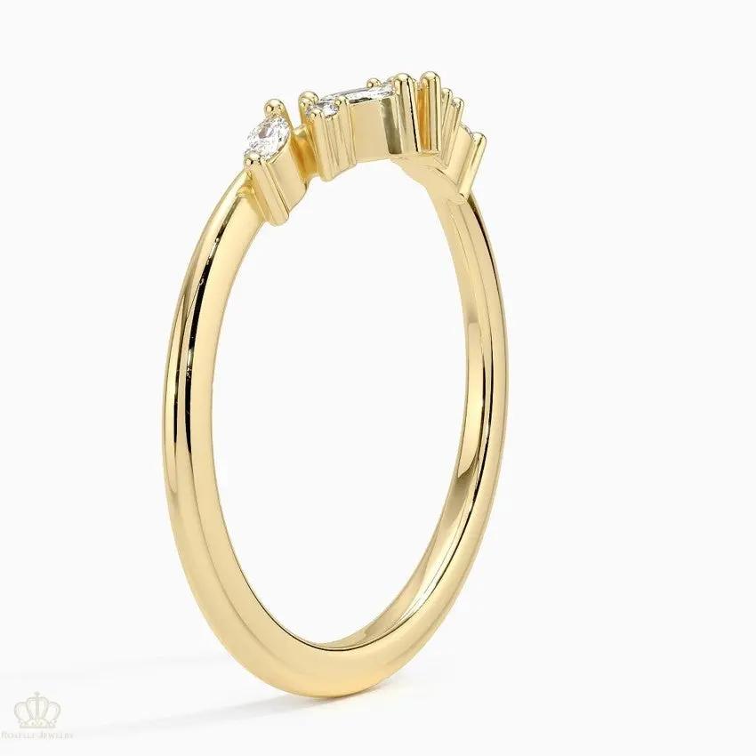 Yvette Diamond 0.15ctw Wedding Band Ring - LR43 Camélia™