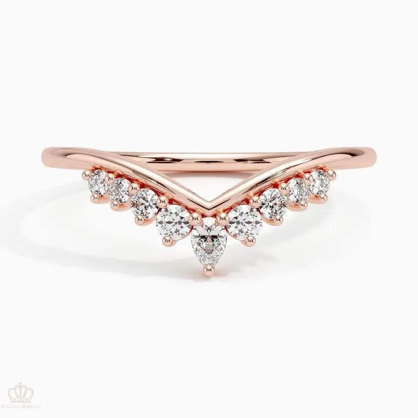Veronika Wedding Band Ring - LR98 Camélia™