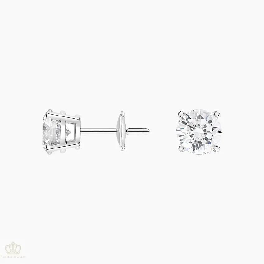 DC003 - [Setting Only] Four Prong Round Diamond Stud Earrings CHARLISA™