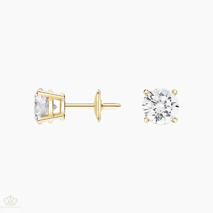 DC003 - [Setting Only] Four Prong Round Diamond Stud Earrings CHARLISA™
