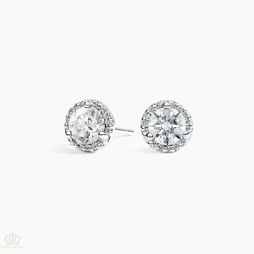 DC006 - [Setting Only] Halo Diamond Stud Earrings CHARLISA™