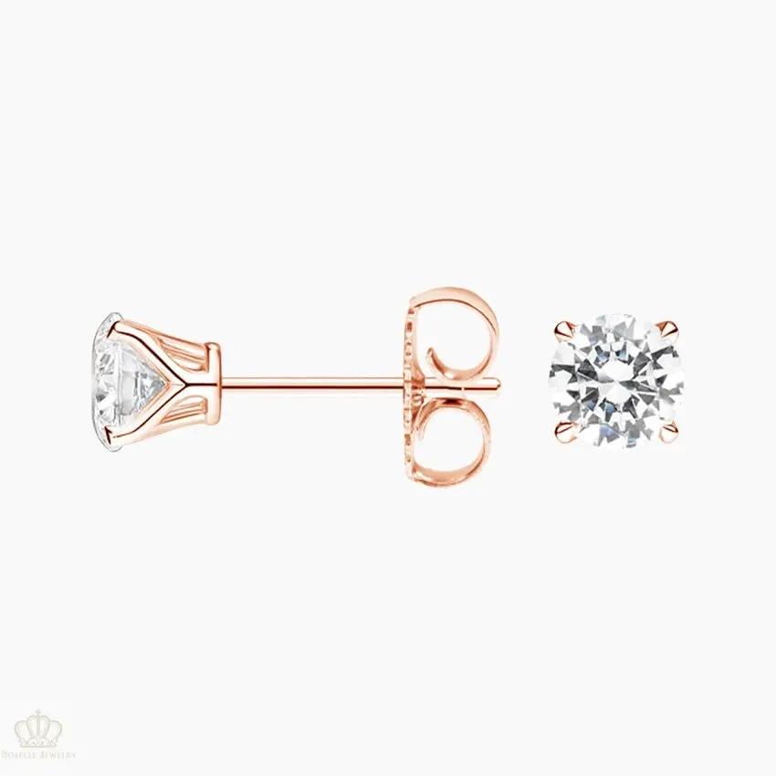 DC007 - [Setting Only] Four Claw Prong Round Diamond Stud Earrings CHARLISA™