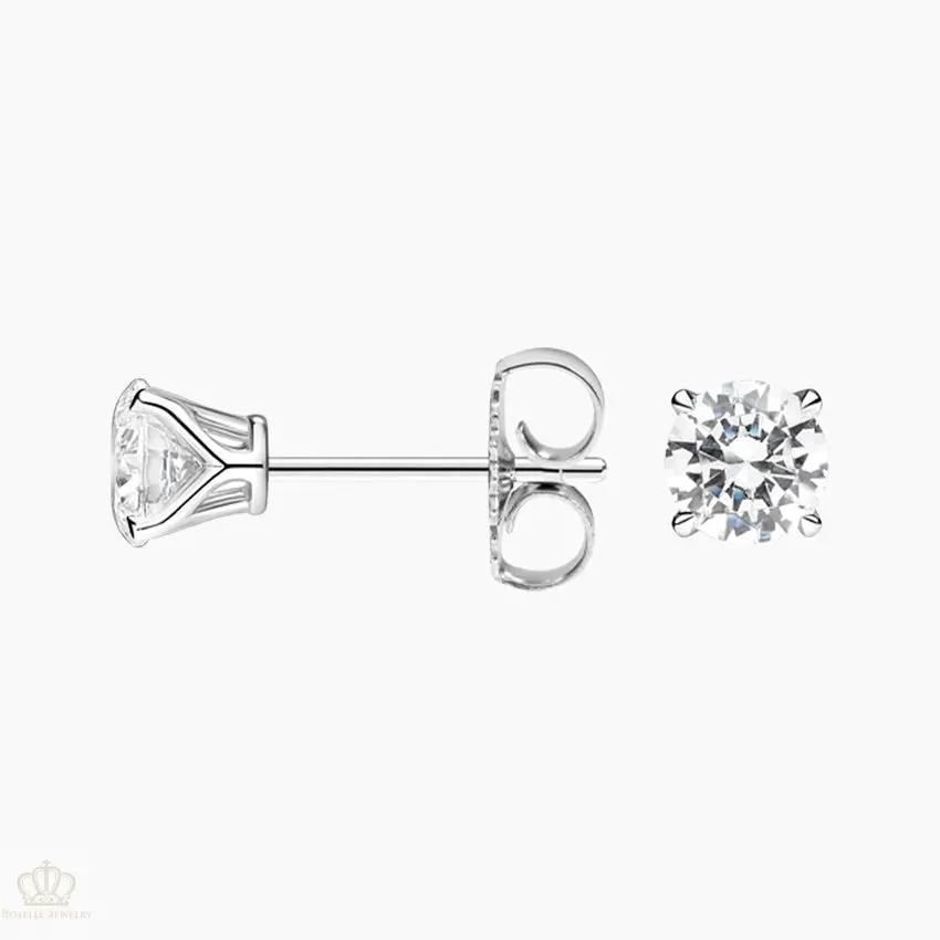 DC007 - [Setting Only] Four Claw Prong Round Diamond Stud Earrings CHARLISA™