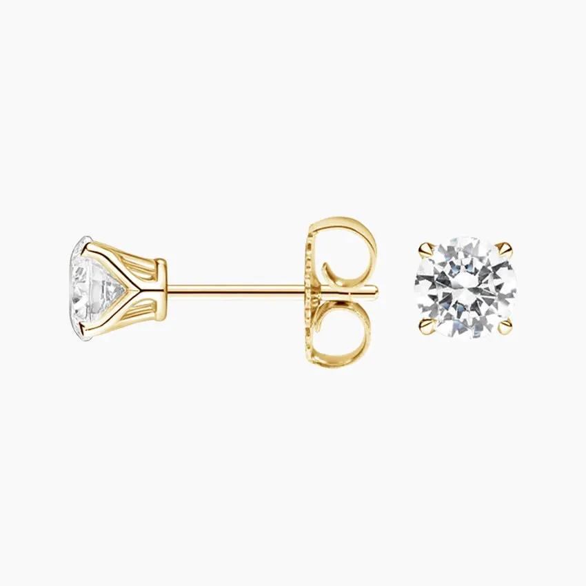 DC007 - [Setting Only] Four Claw Prong Round Diamond Stud Earrings CHARLISA™