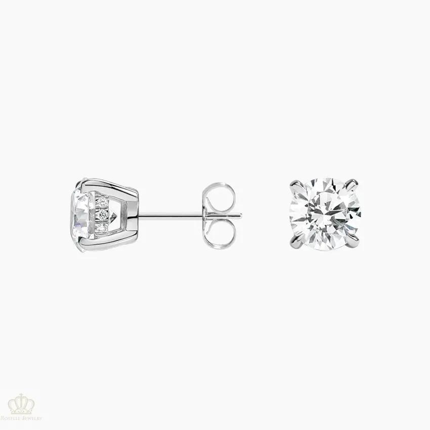 DC010 - [Setting Only] Secret Halo Diamond Stud Earrings CHARLISA™