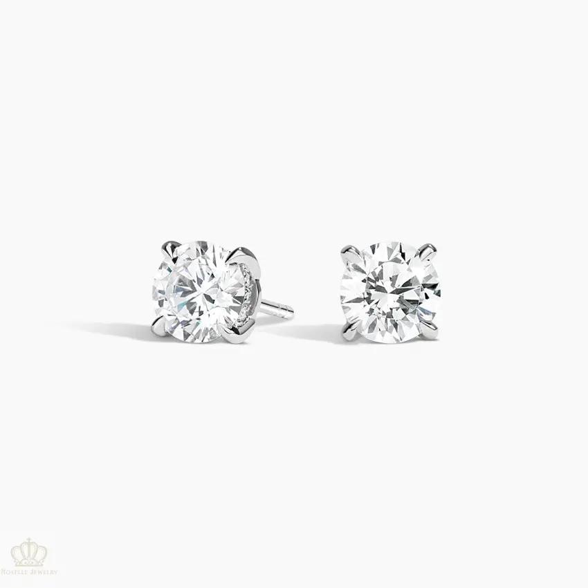 DC010 - [Setting Only] Secret Halo Diamond Stud Earrings CHARLISA™