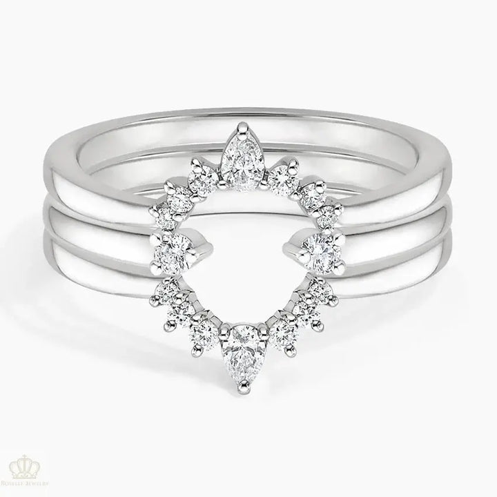 Lunette Wren Stack Wedding Band Ring - LR117 Camélia™