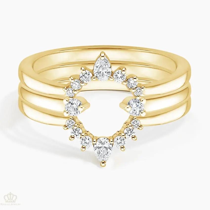 Lunette Wren Stack Wedding Band Ring - LR117 Camélia™