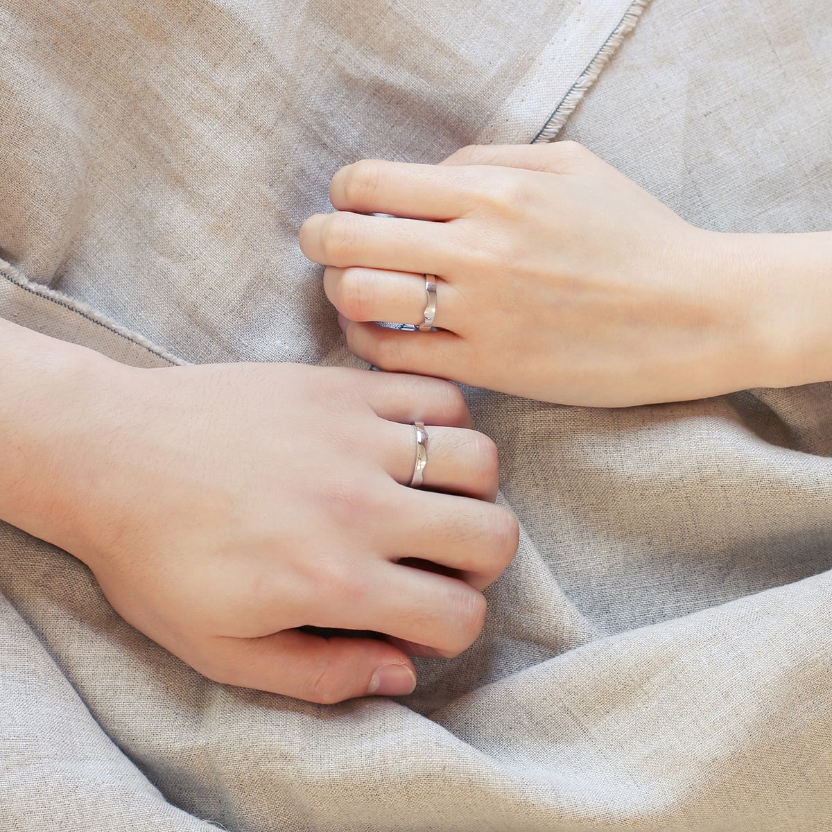 Unique Couple Wedding Ring Set - WM39