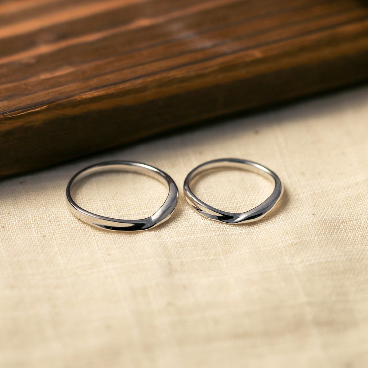 Unique Couple Wedding Ring Set - WM45