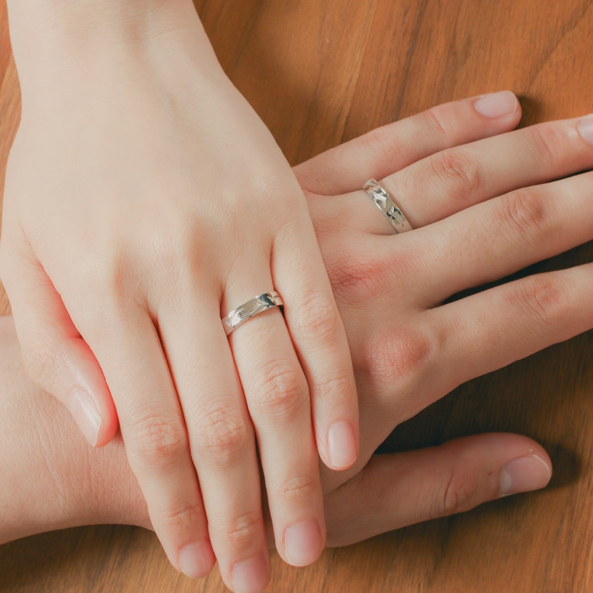 Unique Couple Wedding Ring Set - WM51