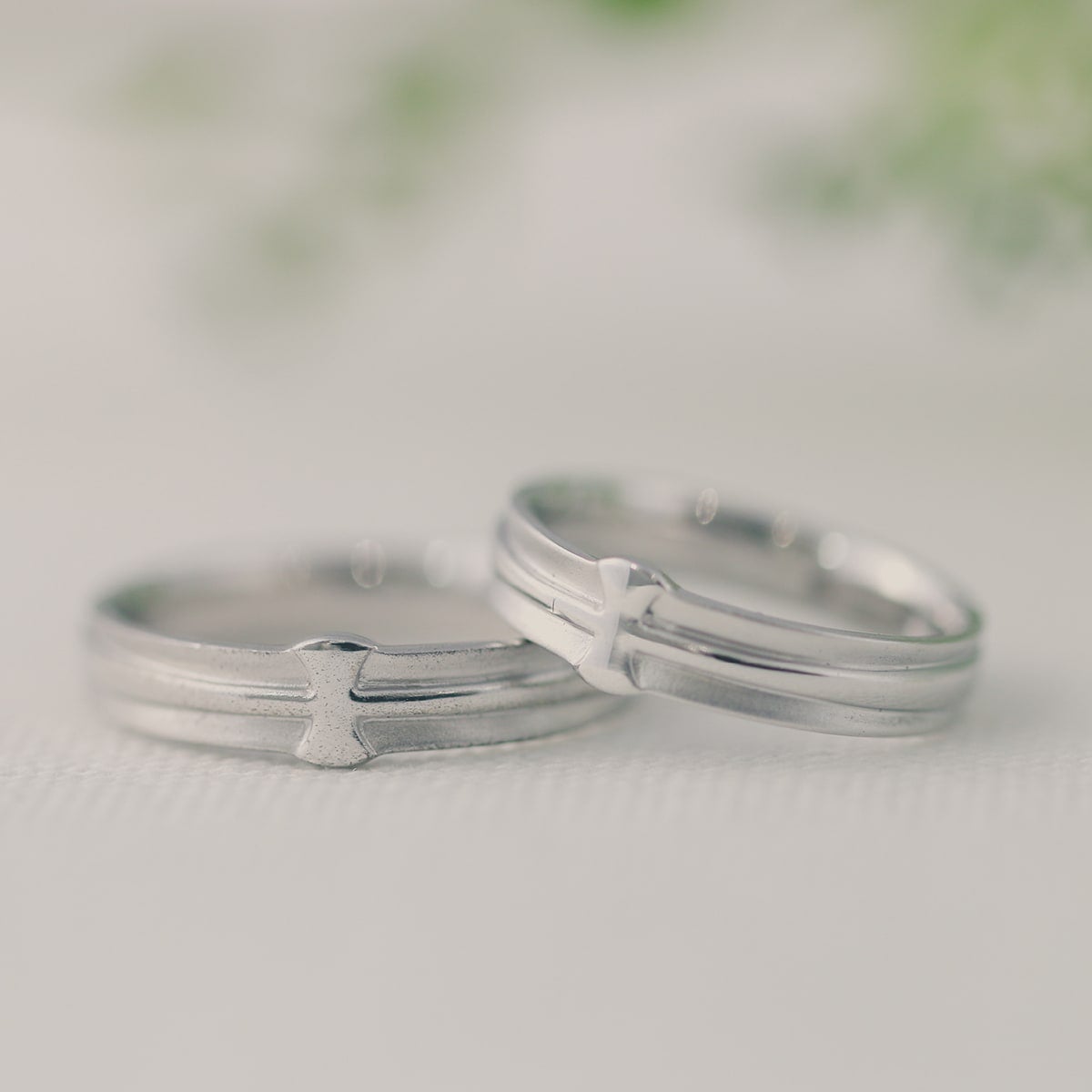 Unique Couple Wedding Ring Set - WM52