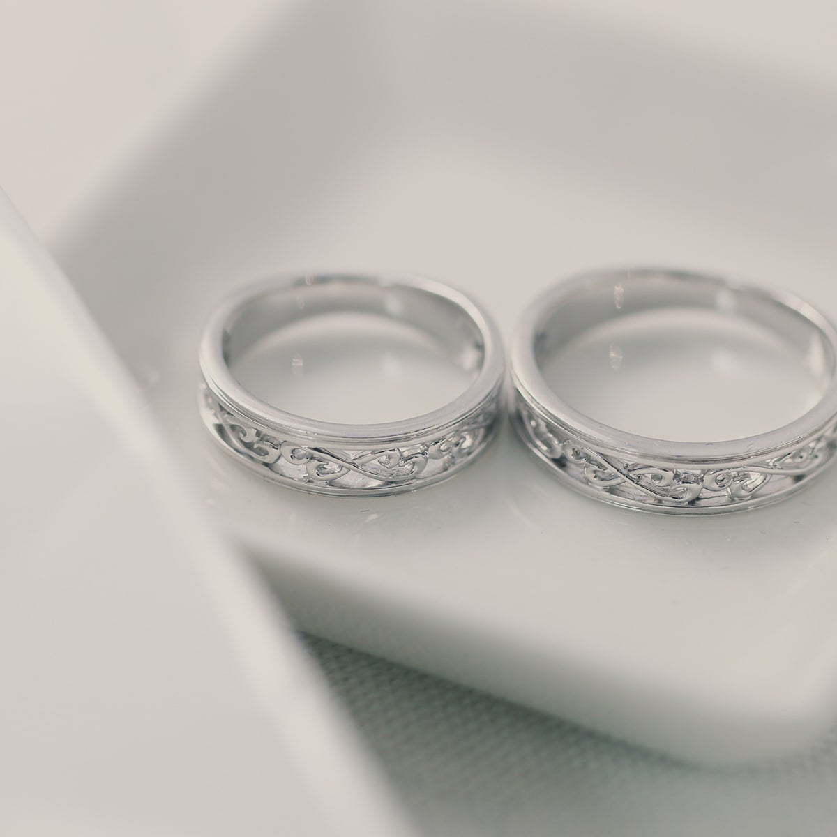 Unique Couple Wedding Ring Set - WM54
