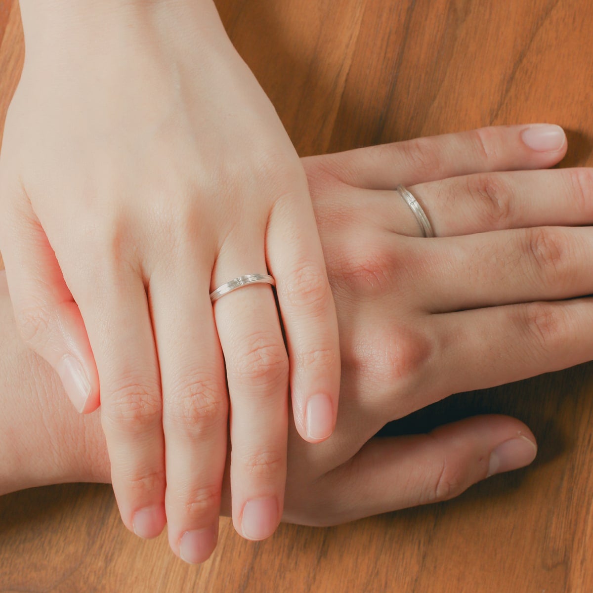 Unique Couple Wedding Ring Set - WM55