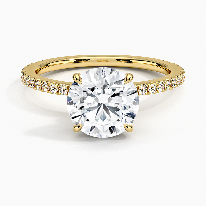 Round Demi Diamond Engagement Ring [Setting Only] - EC110