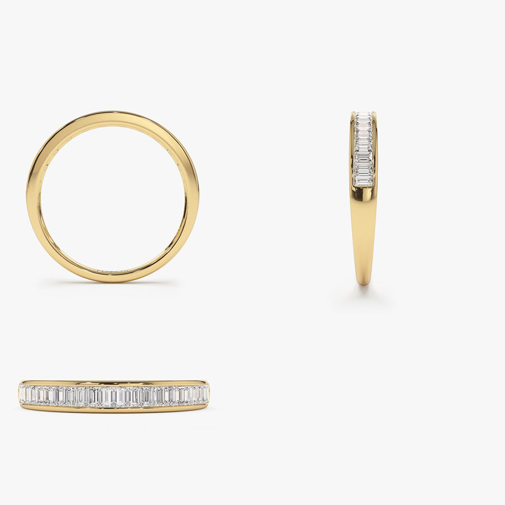 OBFJ2041 - 14k 3MM Baguette Diamond Channel Setting Ring 8