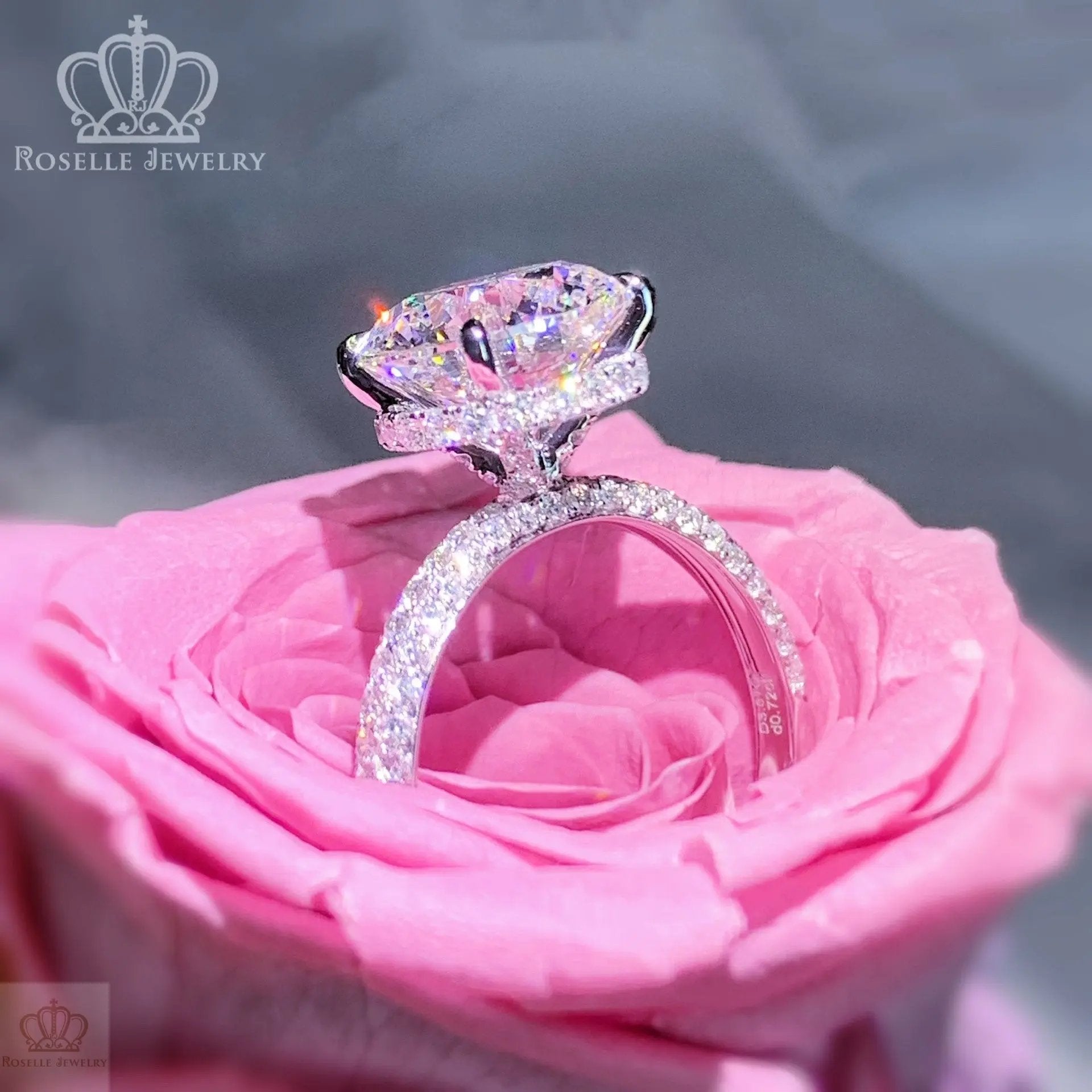 LGV006 - [Setting Only] Poetry of Love Enchanting Three Side Stone Diamond Engagement Ring CHARLISA™