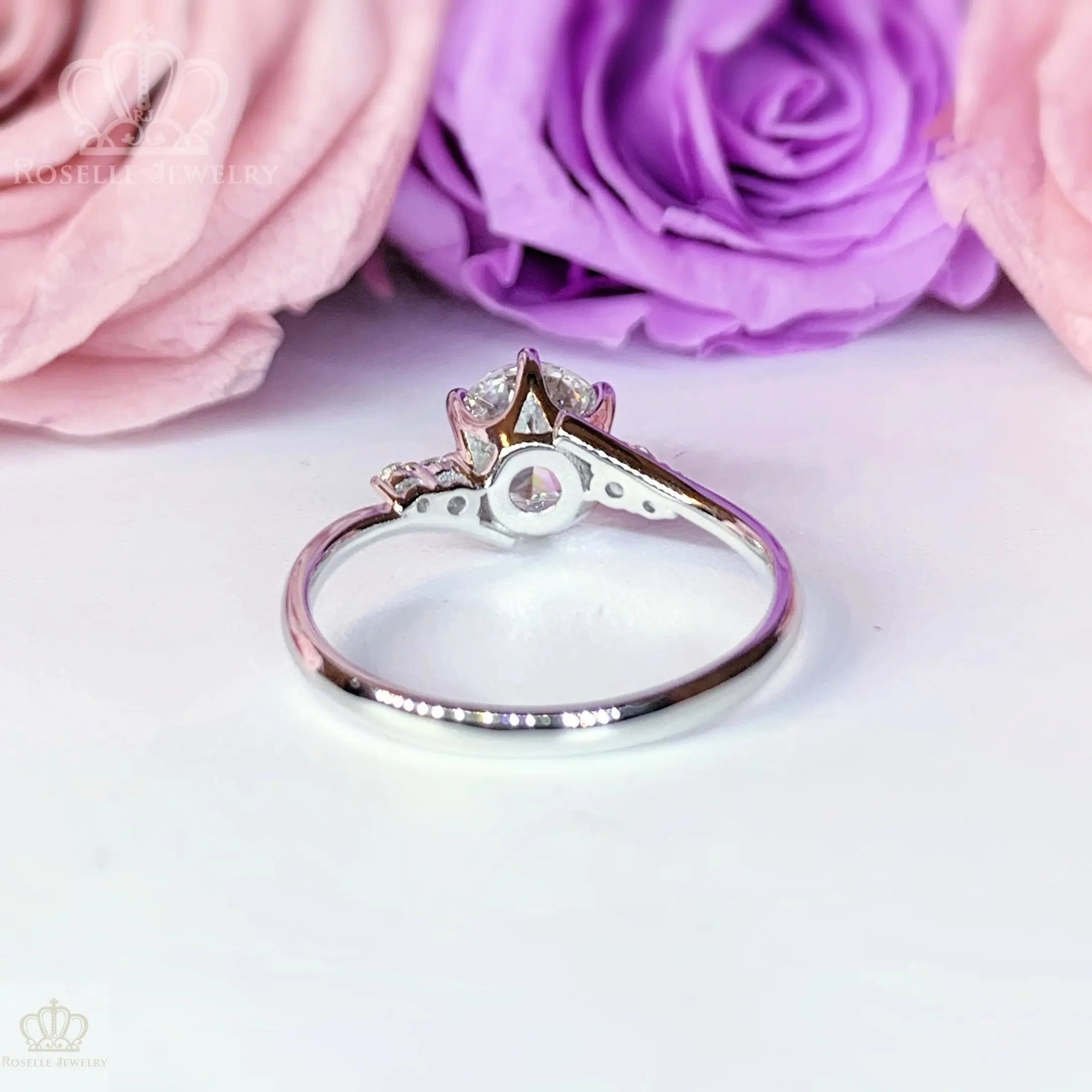 LGR071 - [Setting Only] Twist Side Stone Diamond Engagement Ring CHARLISA™