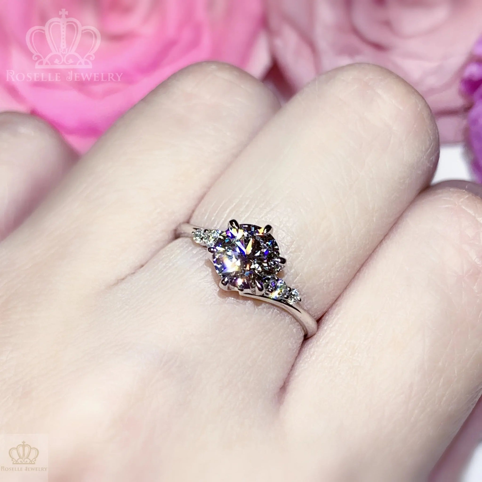 LGR071 - [Setting Only] Twist Side Stone Diamond Engagement Ring CHARLISA™