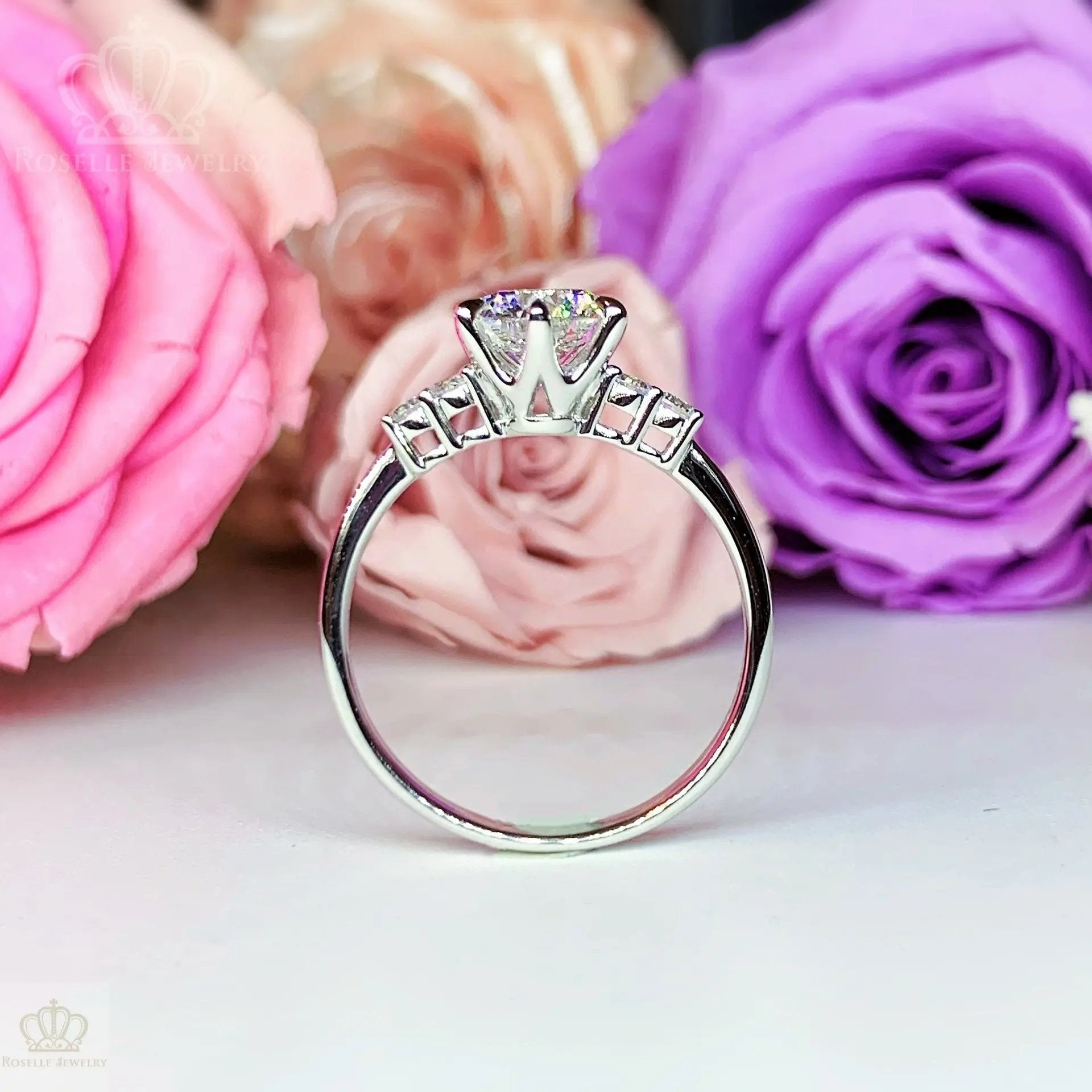 Pave Side Stone Diamond Engagement Ring [Setting Only] - LGR046 CHARLISA™