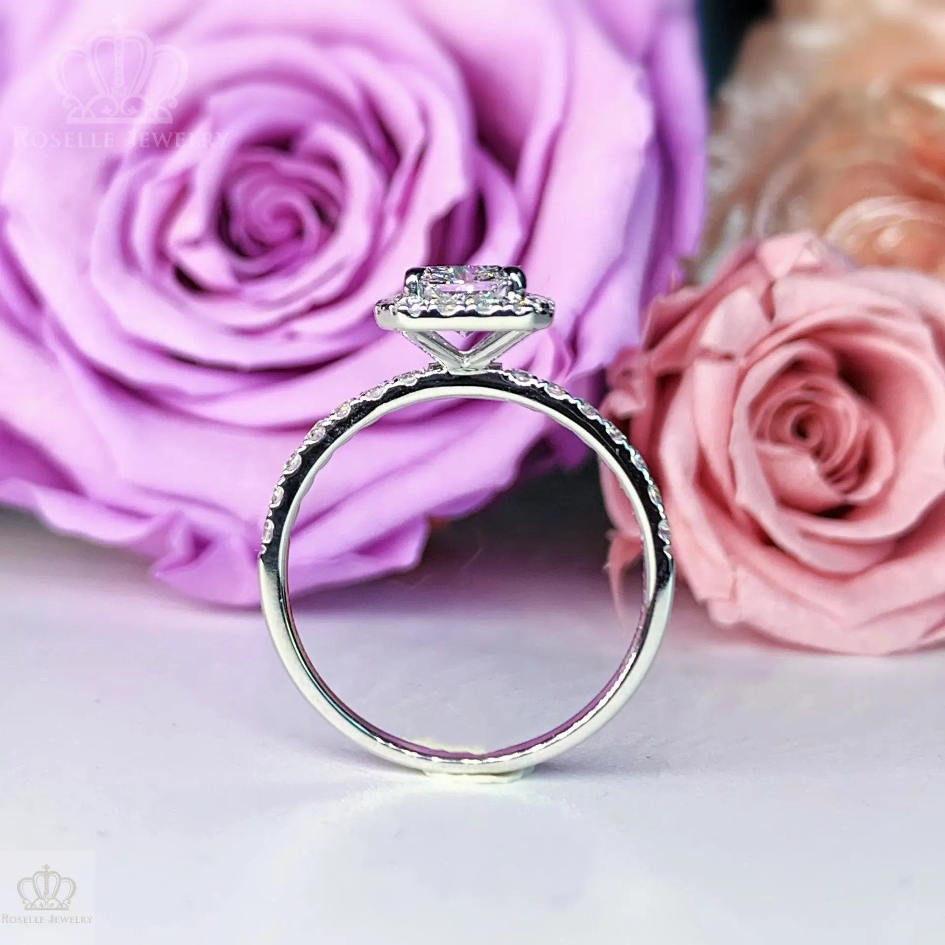 LGR087 - [Setting Only] Halo Diamond Engagement Ring CHARLISA™