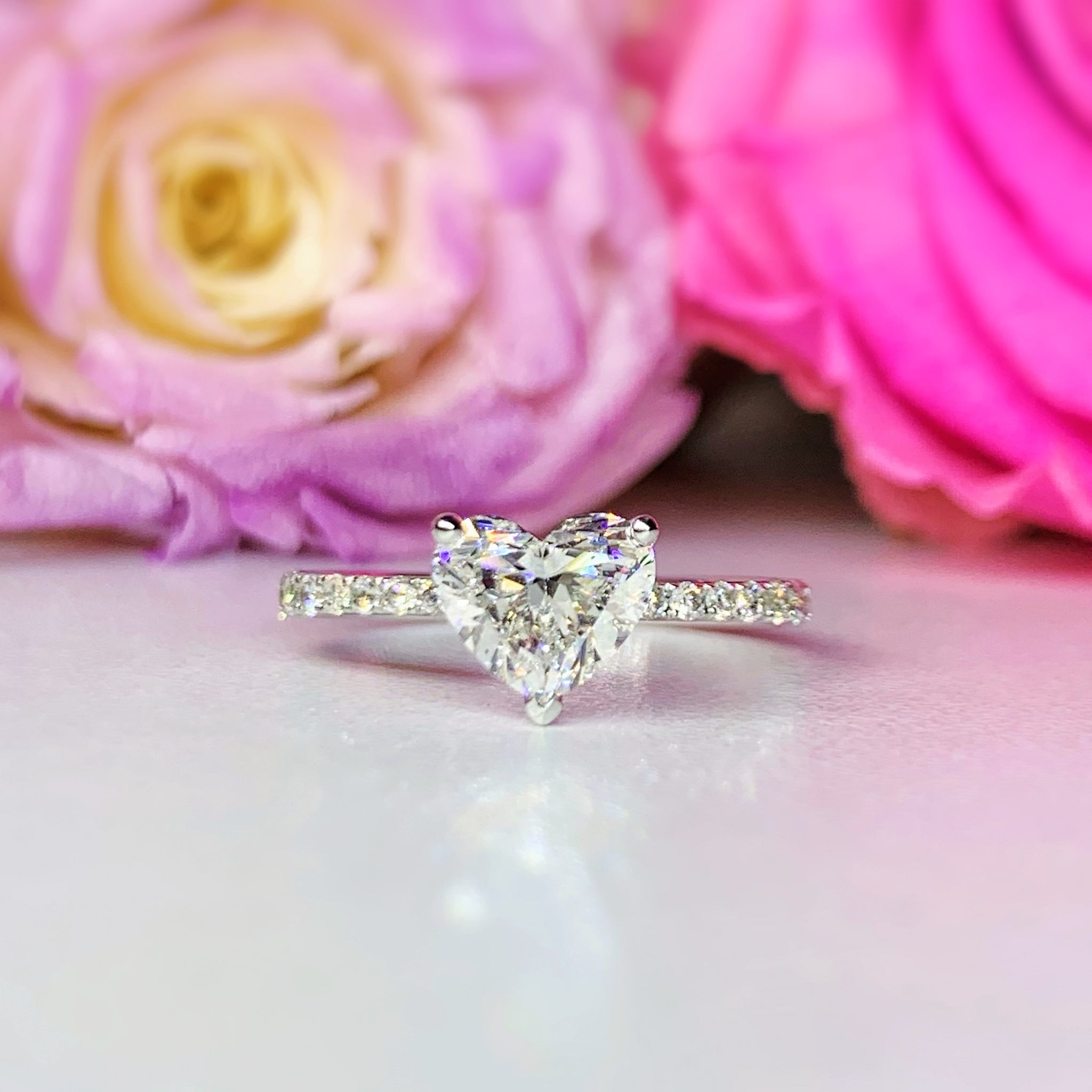 Side Stone Diamond Engagement Ring [Setting Only] - LGR008s