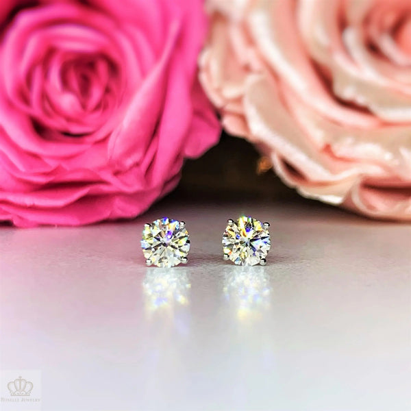 LE3 - [Setting Only] Four Prong Diamond Stud Earrings CHARLISA™