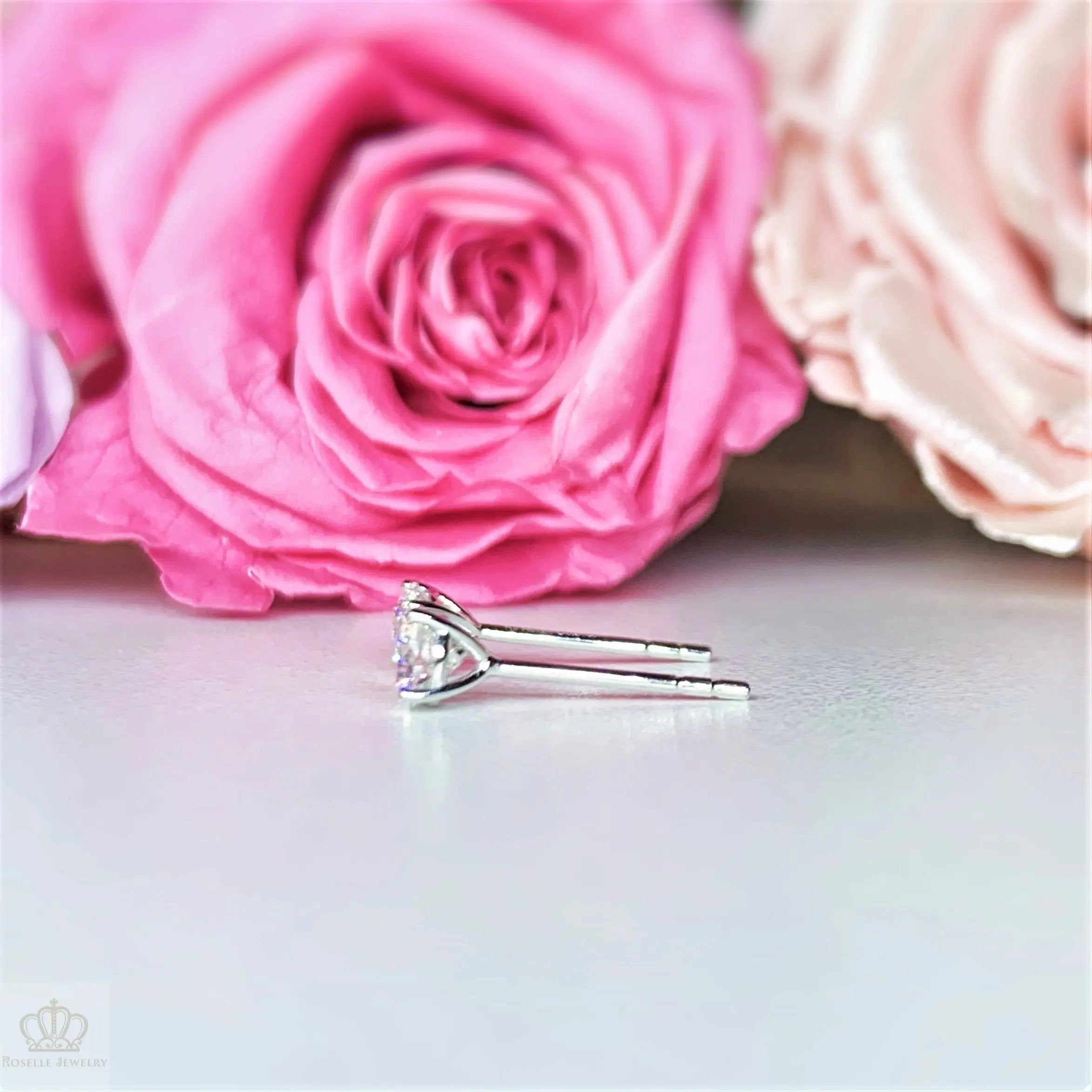 LE3 - [Setting Only] Four Prong Diamond Stud Earrings CHARLISA™