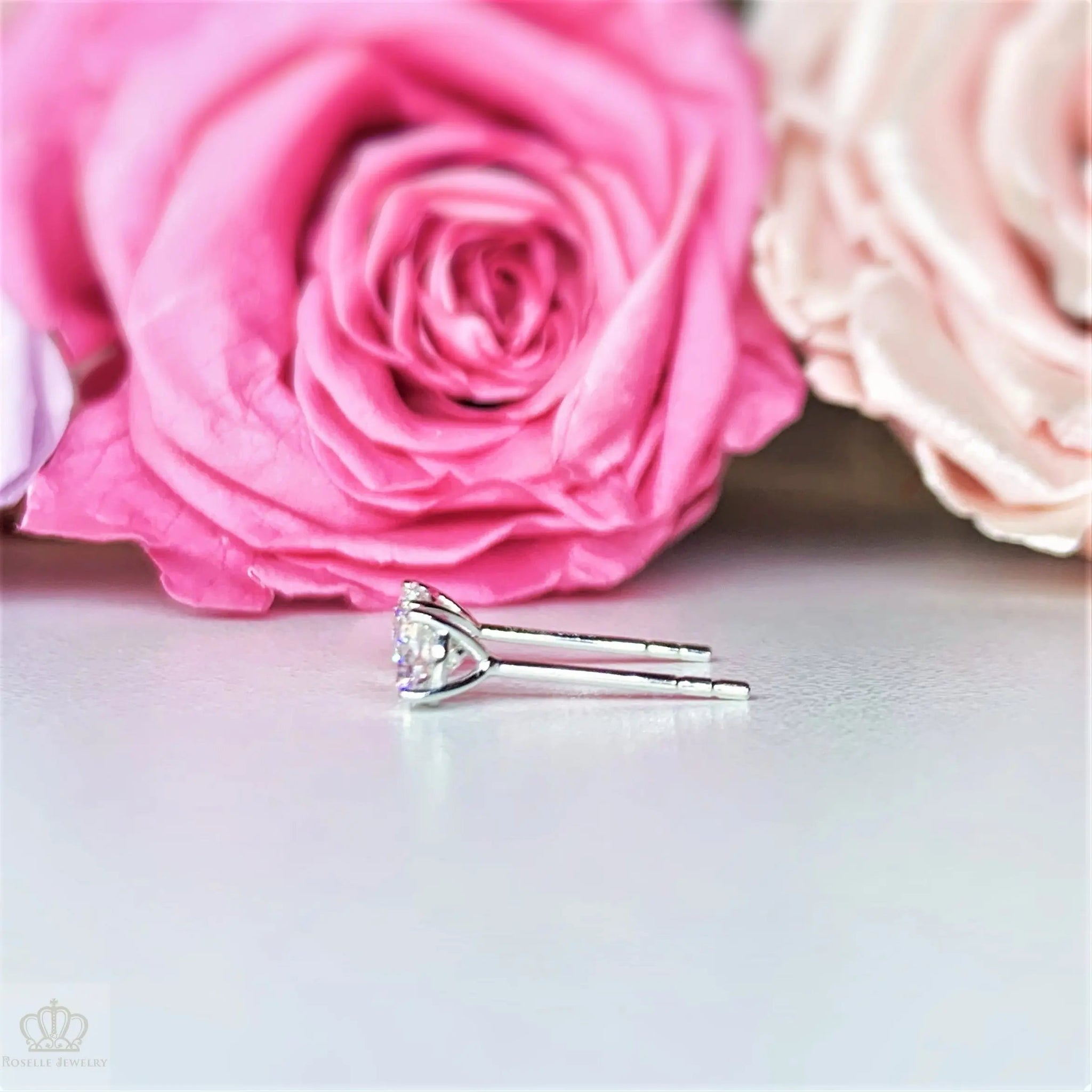 LE3 - [Setting Only] Four Prong Diamond Stud Earrings CHARLISA™