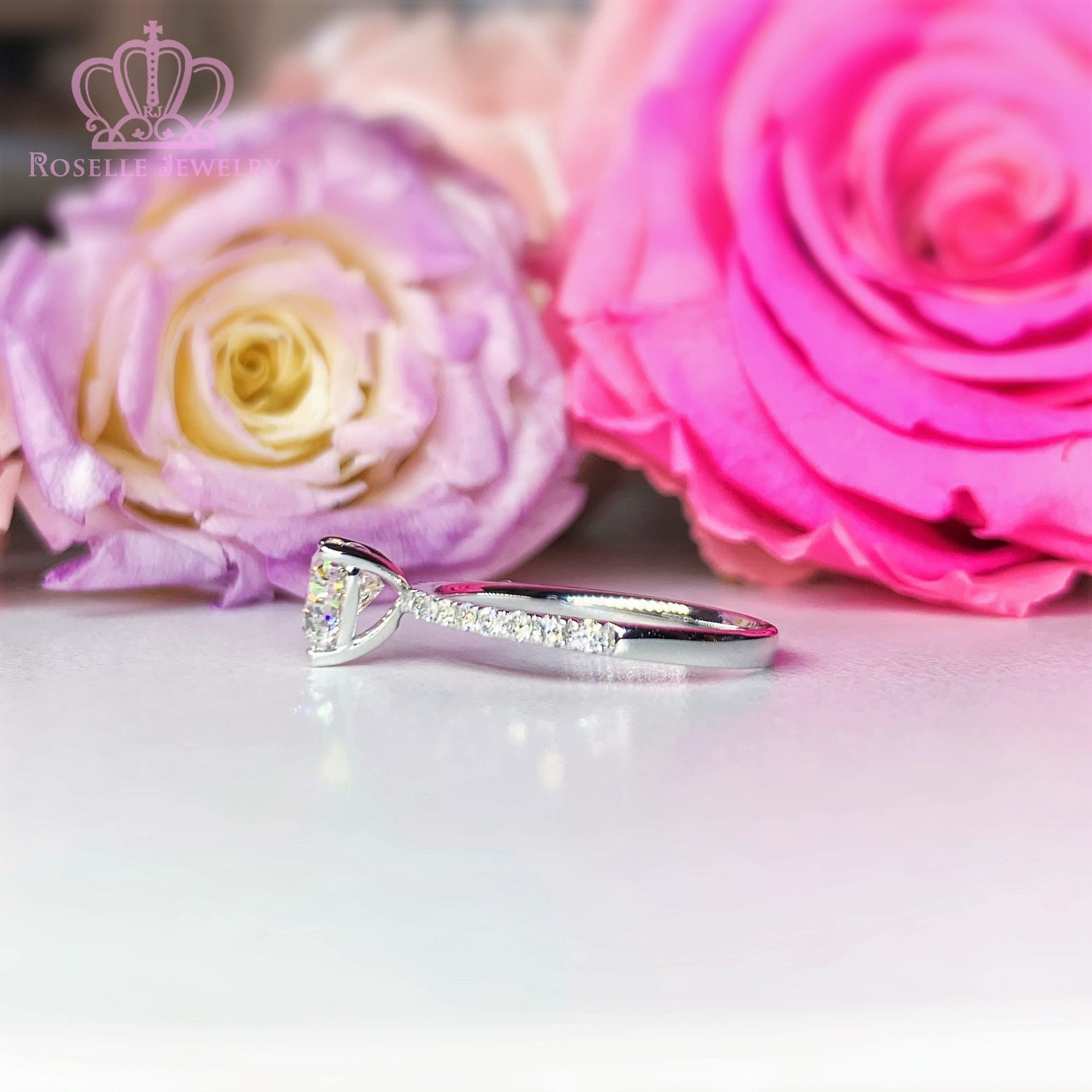 Side Stone Diamond Engagement Ring [Setting Only] - LGR008s