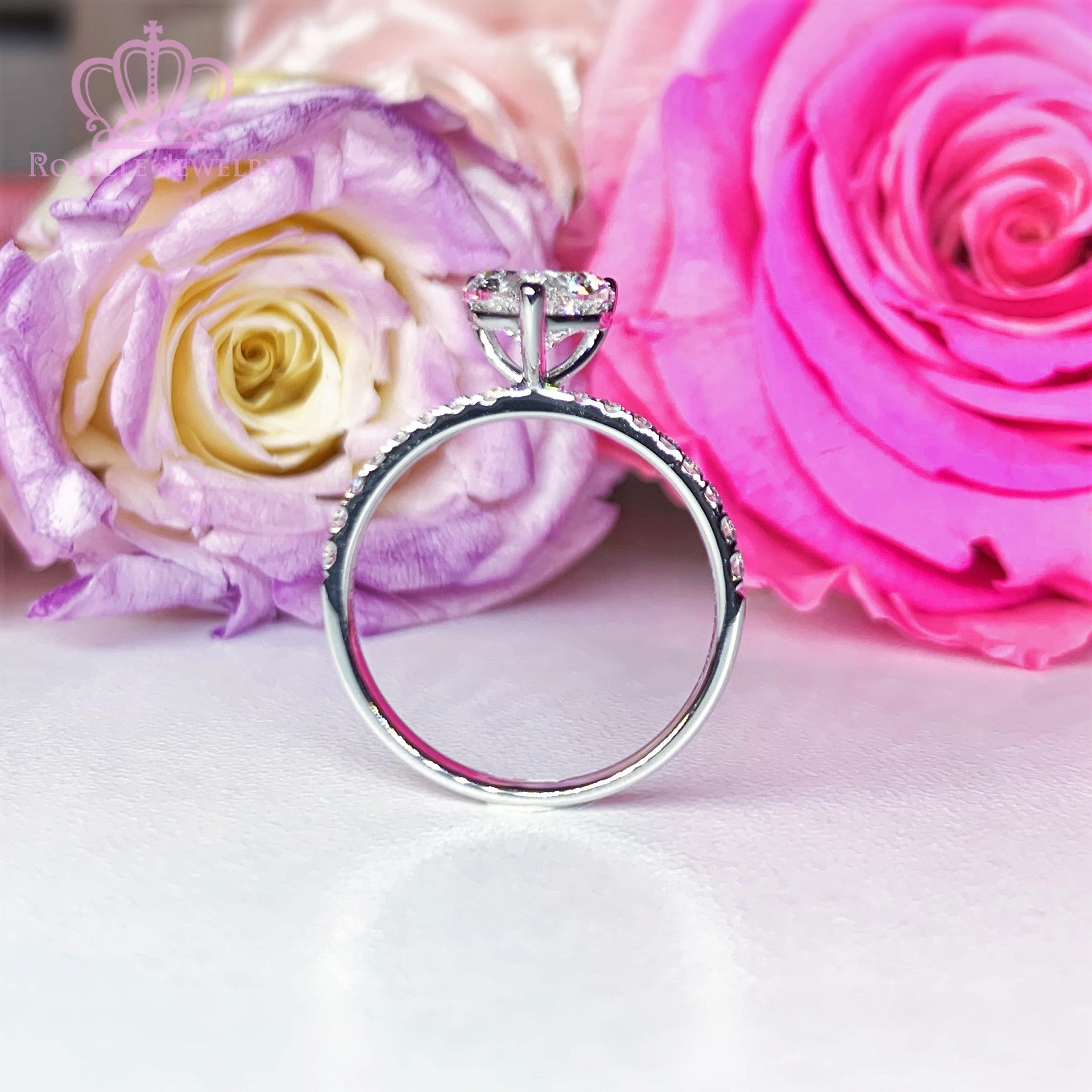 Side Stone Diamond Engagement Ring [Setting Only] - LGR008s