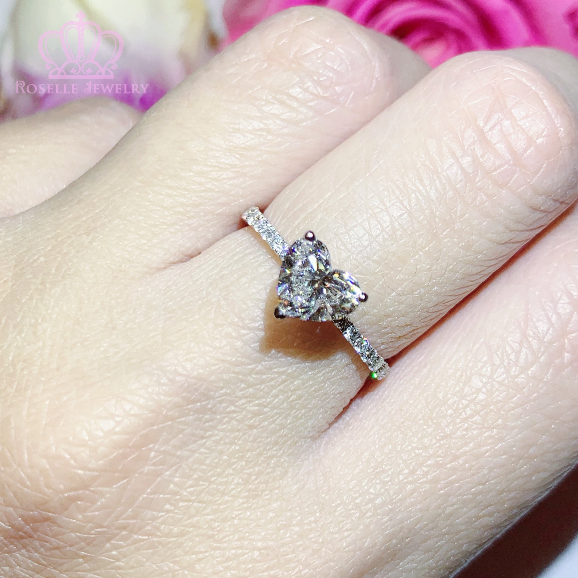 Side Stone Diamond Engagement Ring [Setting Only] - LGR008s