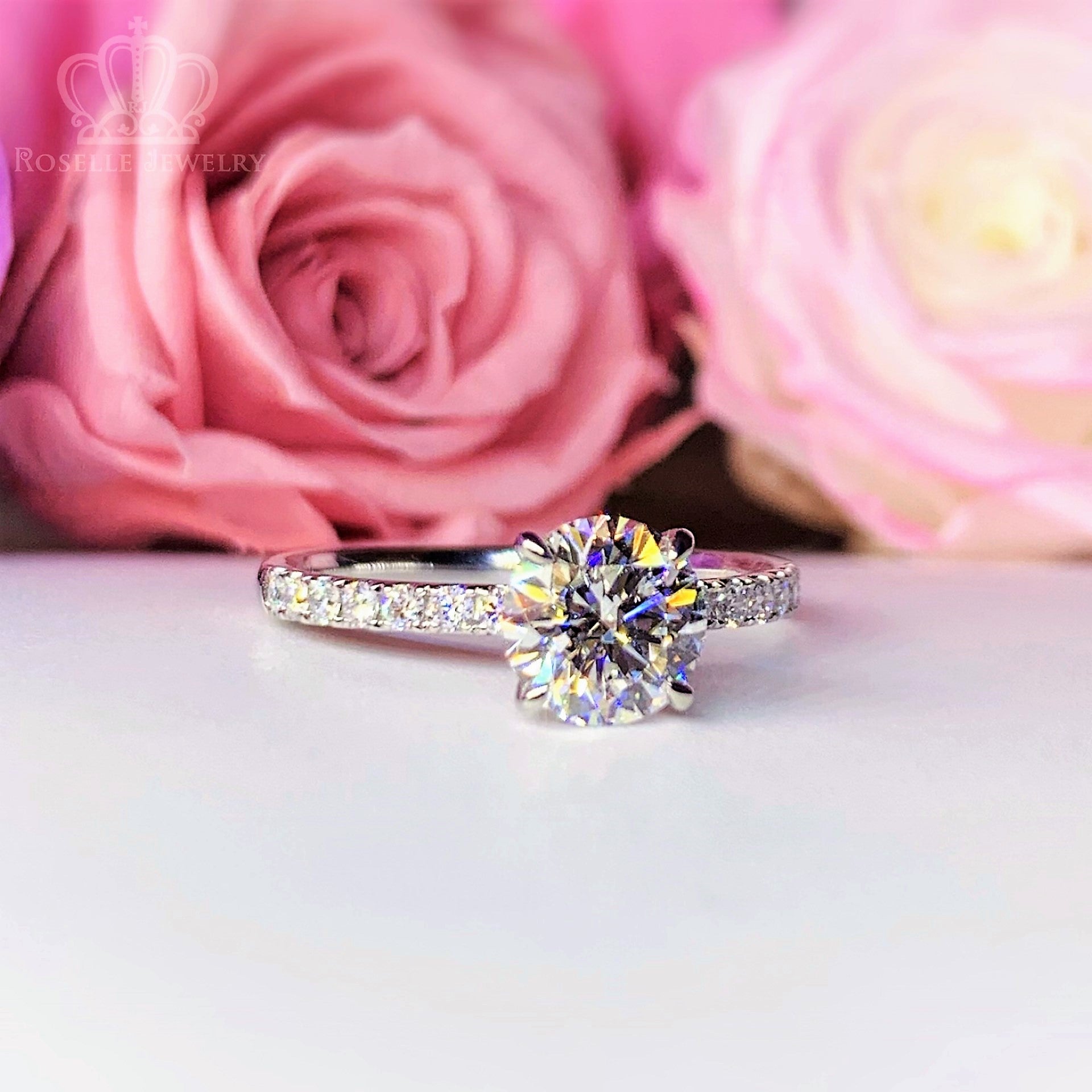 LGR050 - [Setting Only] Side Stone Lab Grown Diamond Engagement Ring