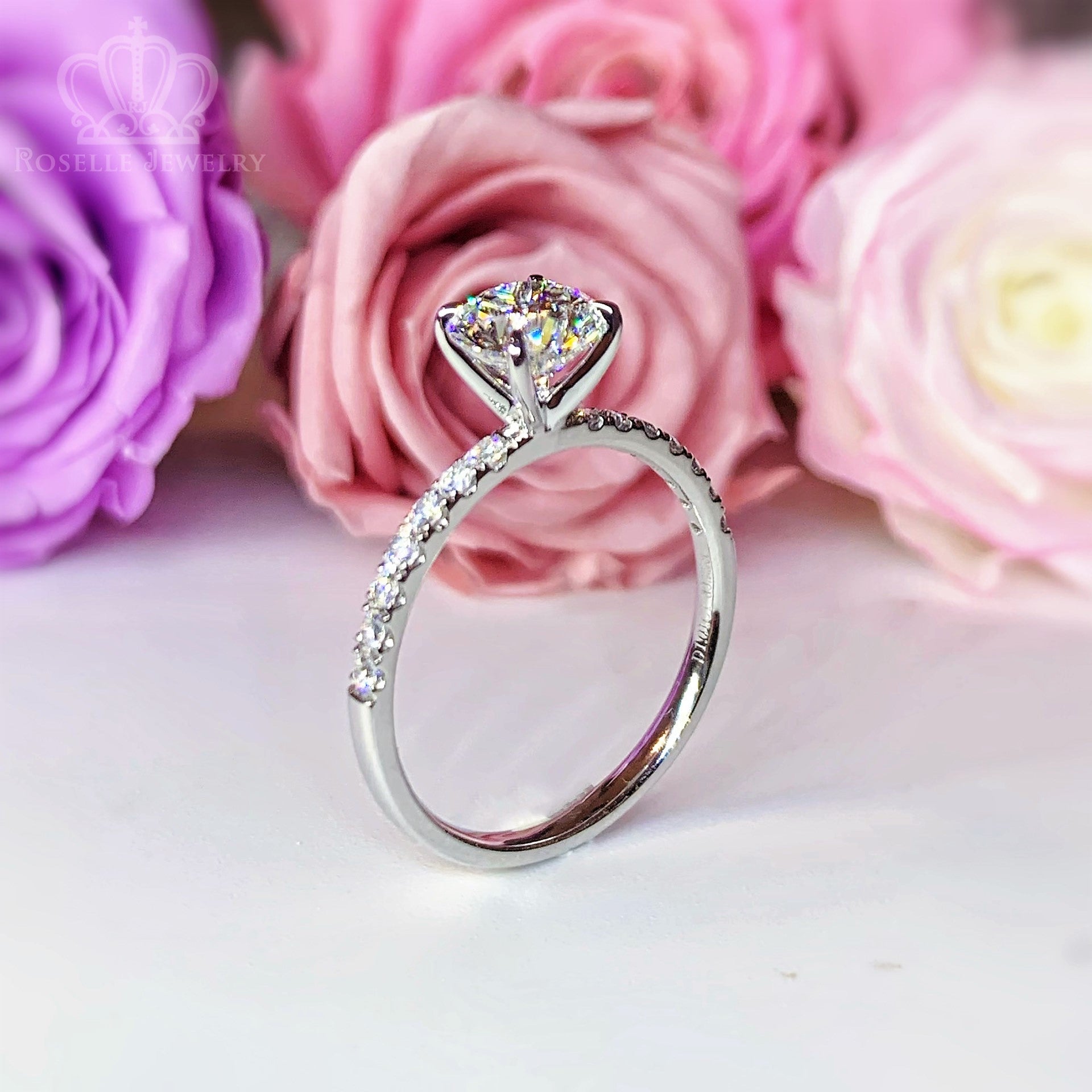 LGR050 - [Setting Only] Side Stone Lab Grown Diamond Engagement Ring