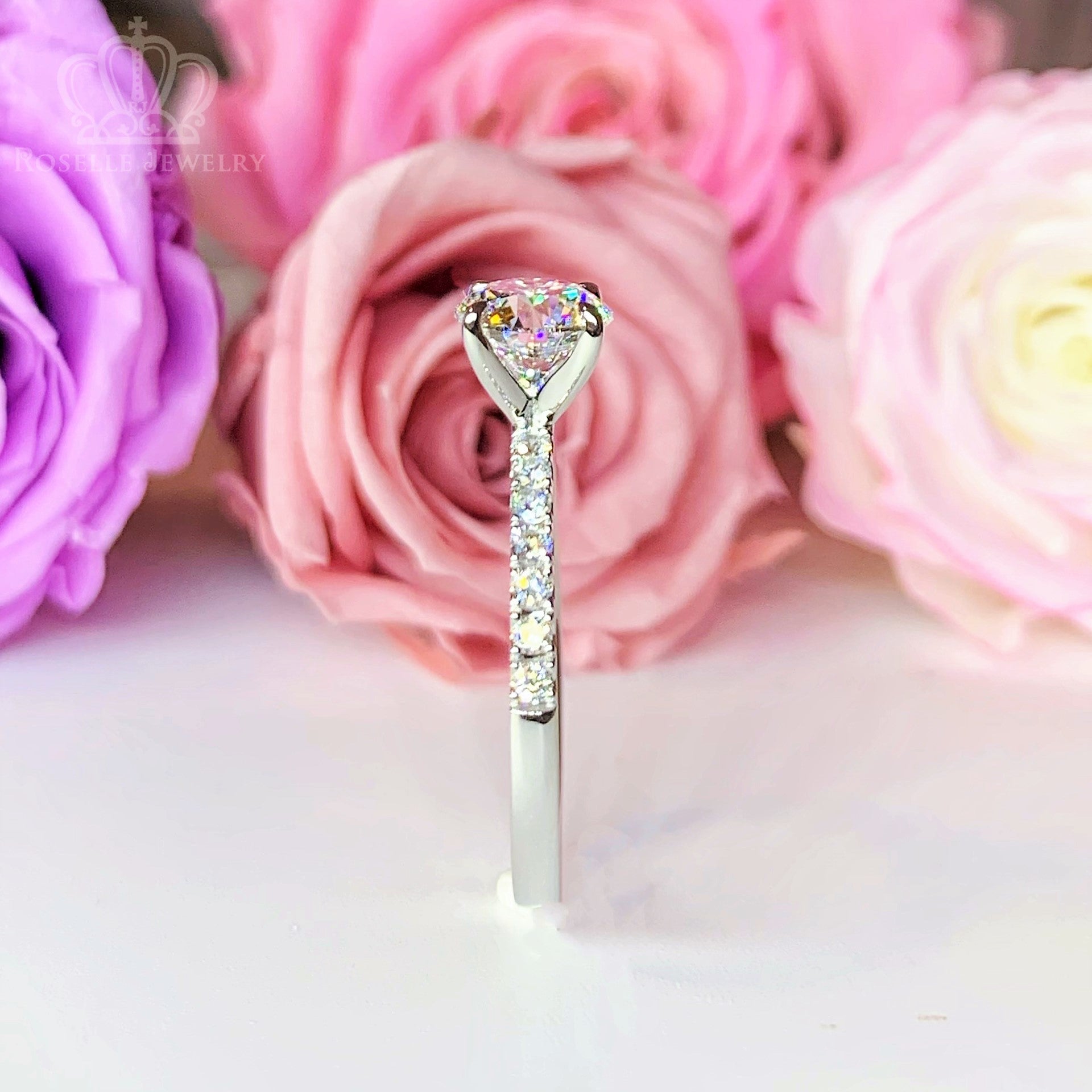 LGR050 - [Setting Only] Side Stone Lab Grown Diamond Engagement Ring